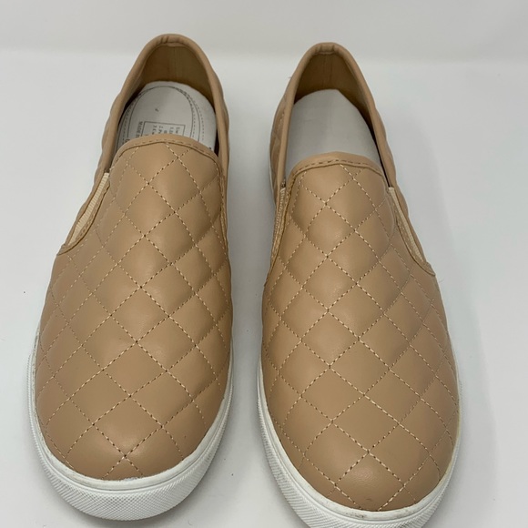 SOLD Brash Taupe Quilted Slip On Sneaker Shoes - Picture 4 of 10